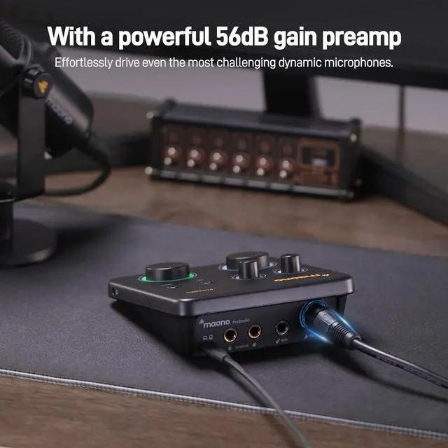 Alt view image 3 of 7 - MAONO PD100X XLR/USB Gaming Microphone & Maono PS22 Lite & All in One Gaming Gear Bundle for Game Streamers