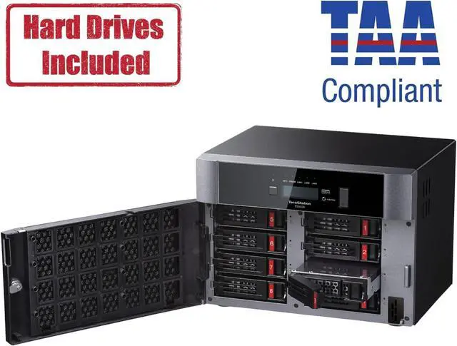 Alt view image 2 of 5 - BUFFALO TeraStation 5820DN 8-Bay Business Desktop NAS 64TB (8x8TB) with Hard Drives Included RAID iSCSI Network Storage File Server