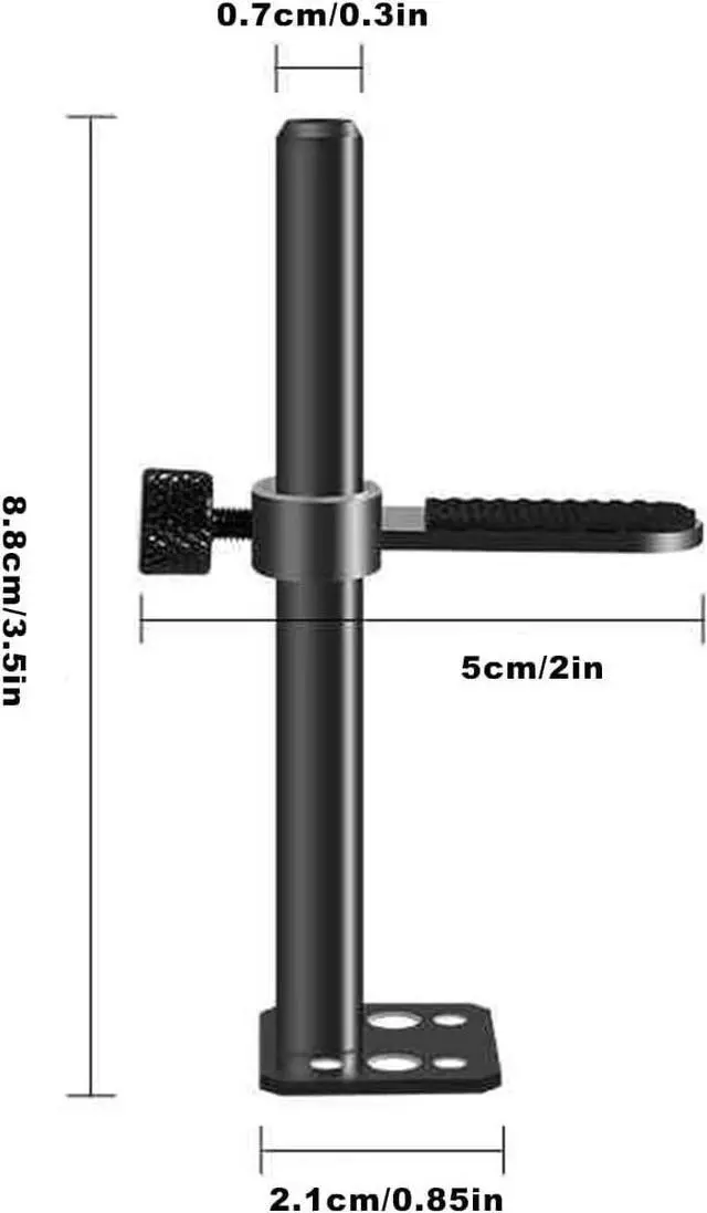 Alt view image 7 of 7 - GPU Support Bracket Brace Fan Mounting , Adjustable Height Graphics Card Support, Video Card Holder Bracket with Non-Slip for Prevent Universal Graphics Card Sag (L, 3.15" & 80mm)