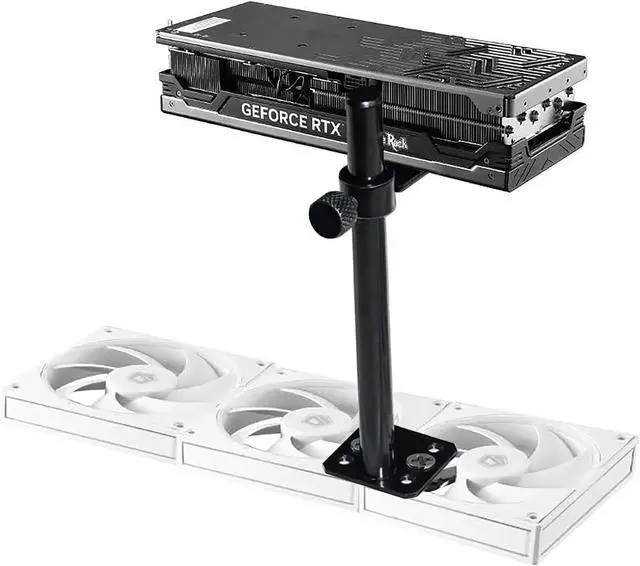 Main image of GPU Support Bracket Brace Fan Mounting , Adjustable Height Graphics Card Support, Video Card Holder Bracket with Non-Slip for Prevent Universal Graphics Card Sag (L, 3.15" & 80mm)