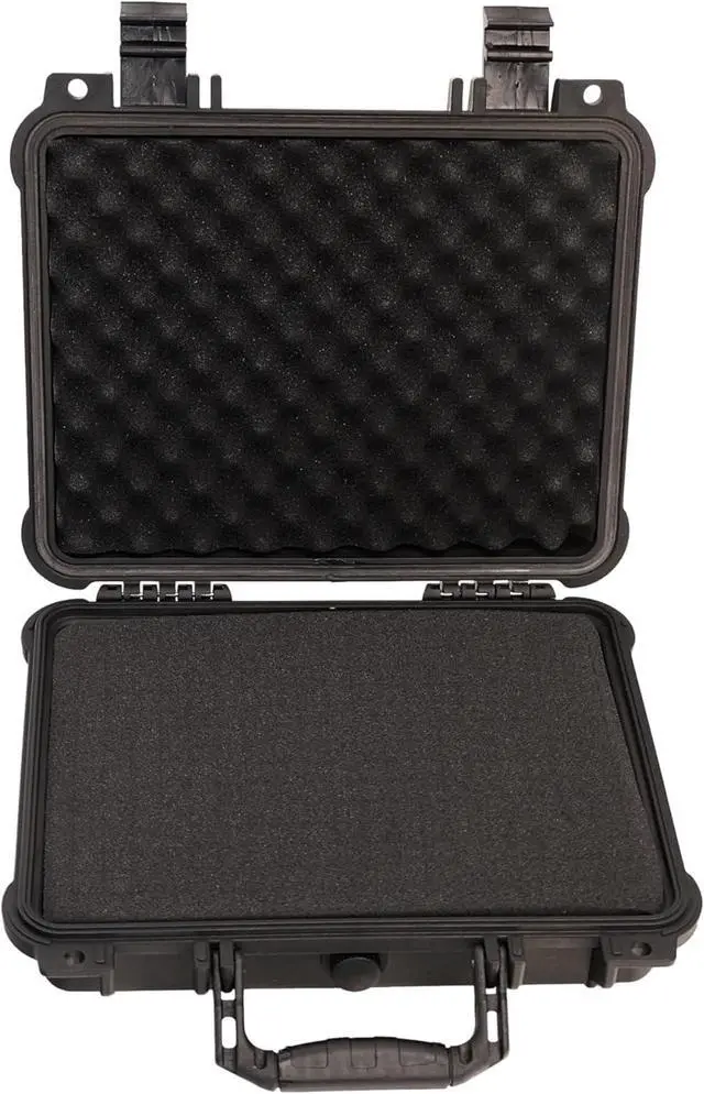 Alt view image 4 of 5 - All Weather Waterproof Hard Camera Case,Hard Case,With Customized Fit Foam Included, Elegant Black,Fit for Drones,camera,lens (13.39"x11.61"x3.93")