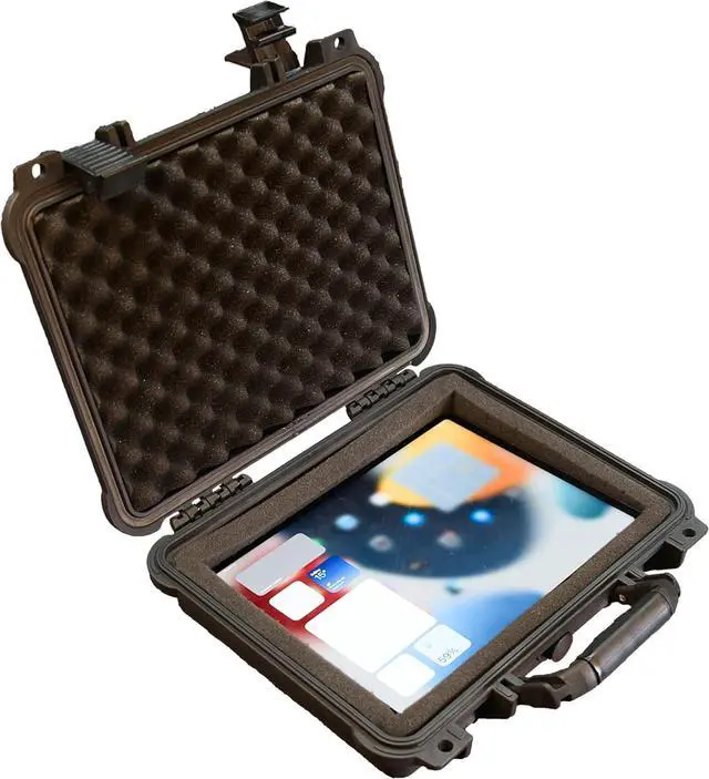 Alt view image 2 of 5 - All Weather Waterproof Hard Camera Case,Hard Case,With Customized Fit Foam Included, Elegant Black,Fit for Drones,camera,lens (13.39"x11.61"x3.93")