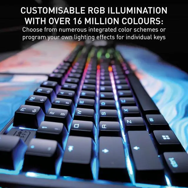 Alt view image 5 of 7 - CHERRY MX 3.1 Mechanical Wired Gaming Keyboard | New MX2A Switches (Black, MX2A Red)