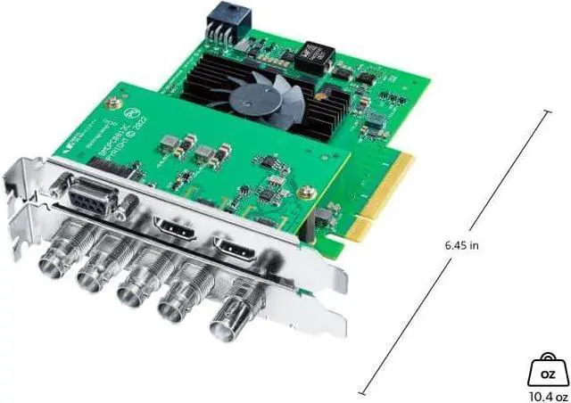 Alt view image 3 of 4 - Blackmagic Design DeckLink 8K Pro G2 PCIe Capture and Playback Card, Up to 8Kp60, 4 Channel 12G-SDI, HDMI 2.1 (BDLKHCPRO8K12GG2)