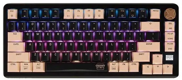 Main image of Cherry 81 Keys Wireless Gaming Mechanical Keyboard,Tri-Mode BT5.0/2.4GHz/USB-C Hot Swappable Custom Keyboard, RGB Backlit Computer Gaming Keyboards for PC/MAC/iOS/Android, Brown MX2A Switches, Black