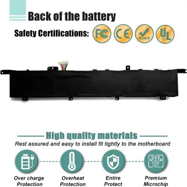Alt view image 4 of 7 - C42N1846-1 C42N1846 Battery Replacement for Asus ZenBook Pro Duo UX581 UX581G UX581GV UX581LV UX581GV-XB94T UX581GV-H2003T BP9901U UX581LV-BP1911U UX581LV-H2014R UX581LV-H2002R 62Wh 15.4V
