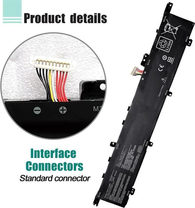 Alt view image 3 of 7 - C42N1846-1 C42N1846 Battery Replacement for Asus ZenBook Pro Duo UX581 UX581G UX581GV UX581LV UX581GV-XB94T UX581GV-H2003T BP9901U UX581LV-BP1911U UX581LV-H2014R UX581LV-H2002R 62Wh 15.4V