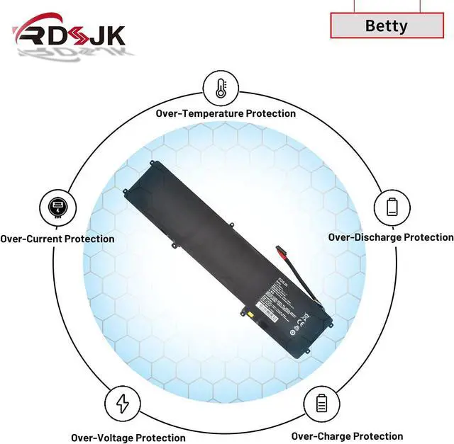 Alt view image 6 of 6 - RZ09-0102 Battery RZ09 Laptop Battery for Razer Blade 14" 2013 2014 2015 RZ09-0116 RZ09-0130 RZ09-01161E31 RZ09-01161E32-R3U1 RZ09-01020101 RZ09-01302E21 RZ09-01301E22 RZ09-01953E52-R3U1 11.1V 6400mAh