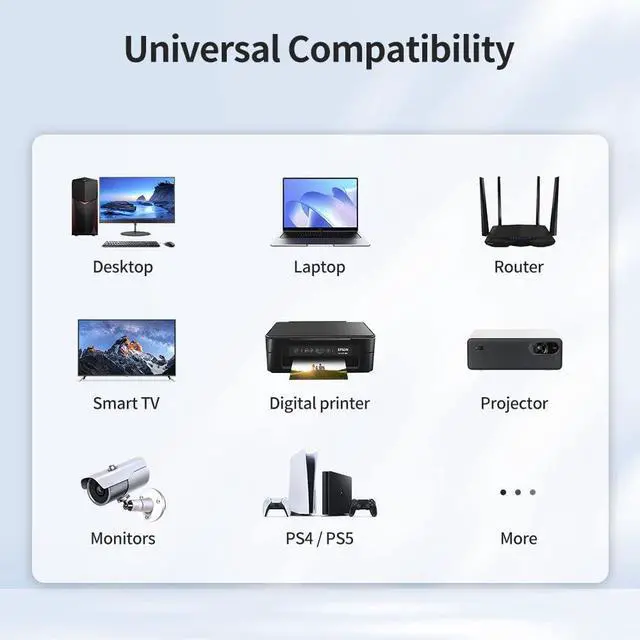 Alt view image 7 of 7 - Cat6 Shielded Outdoor Ethernet Cable 100 Feet Waterproof and UV Resistant Direct Burial Jacket 23AWG Solid Copper Cat 6 FTP Network Cable, for POE and Internet Cabling Application