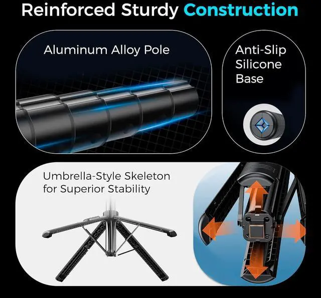 Alt view image 6 of 7 - Auto Face Tracking Tripod & 360° Rotating Selfie Stick with Light, Smart AI Motion Sensor, Facial Recognition, 1-Axis Gimbal Stabilizer Phone Holder for iPhone/Android, TikTok Video Recording/Vlog