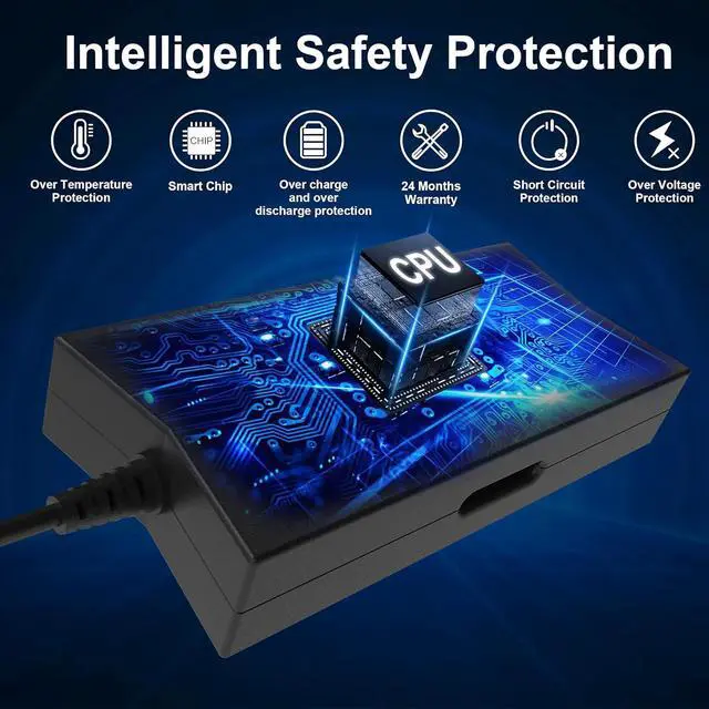 Alt view image 3 of 6 - Replacement for Dell 130W 7.4mm Tip AC Adapter Charger PA-4E LA130PM121 DA130PE1-00 JU012 CM161 Inspiron 15 7000 7559 G3 G5 Charger d6000 Docking Station Laptop Power Cord