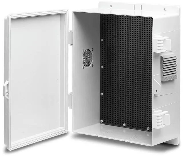 Main image of Outdoor Electrical Junction Box, ABS Water Resistant Enclosure with Internal Mounting Panel & Hinged Cover, 9.2" H* 7" L* 4.6" W