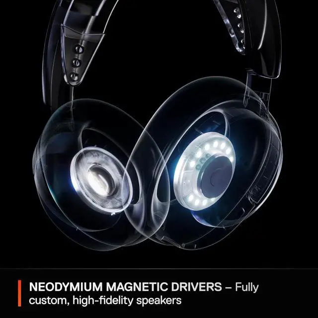 Alt view image 6 of 7 - SteelSeries Arctis Nova 3X Wireless Multi-Platform Gaming Headset  Mobile App Control  40 HR Battery  Neodymium Magnetic Drivers  2.4GHz/Bluetooth  Xbox, PS5, PC, Switch, Mobile  Aqua