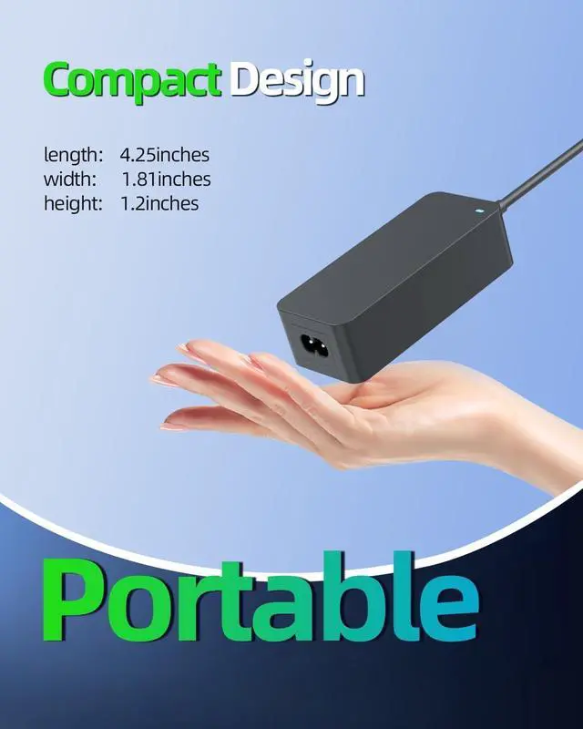 Alt view image 5 of 5 - 65W AC-Adapter-Charger Fit for Dell Latitude 7480 5480 5590 7490 5490 7290 5580 7280 3480 3580 3380 5280 3488 5288 3150 3160 LA65NM130 HA65NM130 LA65NS2-01 P73G P79G Laptop Power Supply Cord