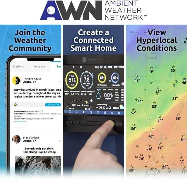Alt view image 7 of 7 - Ambient Weather WS-2902 WiFi Smart Weather Station