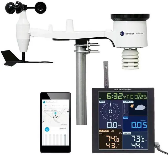 Main image of Ambient Weather WS-1965 WiFi Weather Station w/Remote Monitoring and Ambient Weather Network Access