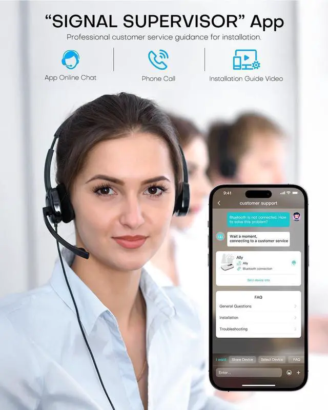 Alt view image 5 of 7 - Cell Phone Booster for Home Office | Up to 2500 Sq Ft | Cell Phone Signal Booster Boosts 5G, 4G LTE for All U.S. CarriersVerizon, AT&T, T-Mobile&More | HD Display | App Support | FCC Approved