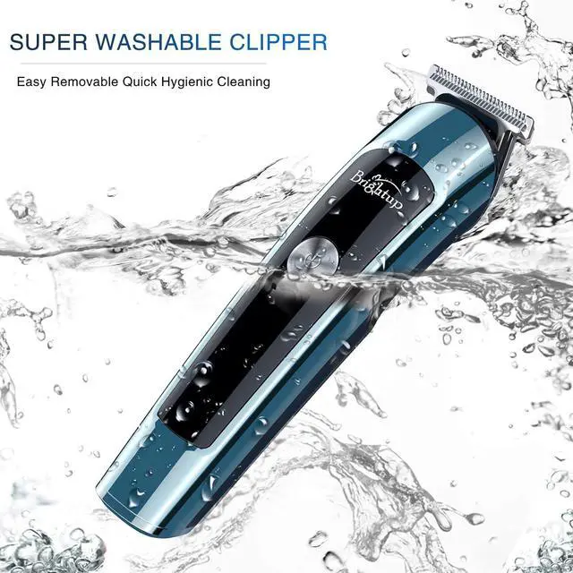 Alt view image 3 of 7 - Beard Trimmer for Men, IPX7 Waterproof Mens Grooming Kit with Cordless Hair Clippers, Electric Razor with LED Display, Shavers for Mustache, Body, Face, Ear, Nose Hair Trimmer, Gifts for Men