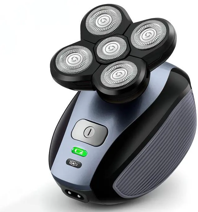 Main image of 5-in-1 Electric Razor for Men, Wet&Dry Rechargeable Mens Rotary Shavers, 4D Floating 5 Head Cordless Grooming Kit with Waterproof IPX7, Beard, Nose, Ear, Body Hair Trimmer, Face Cleaning Brush