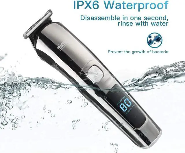 Alt view image 3 of 6 - Facial Hair Trimmer for Men Electric Clippers and Grooming Sets for Pubic Hair Beard Nose Trimmer Kits USB Rechargeable IPX7 Waterproof