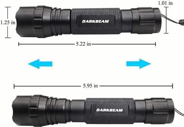 Alt view image 2 of 7 - Green Light Flashlight Tactical LED Rechargeable, Zoomable Portable Handheld Green-Light for Fishing Hunting Detector Astrophotography