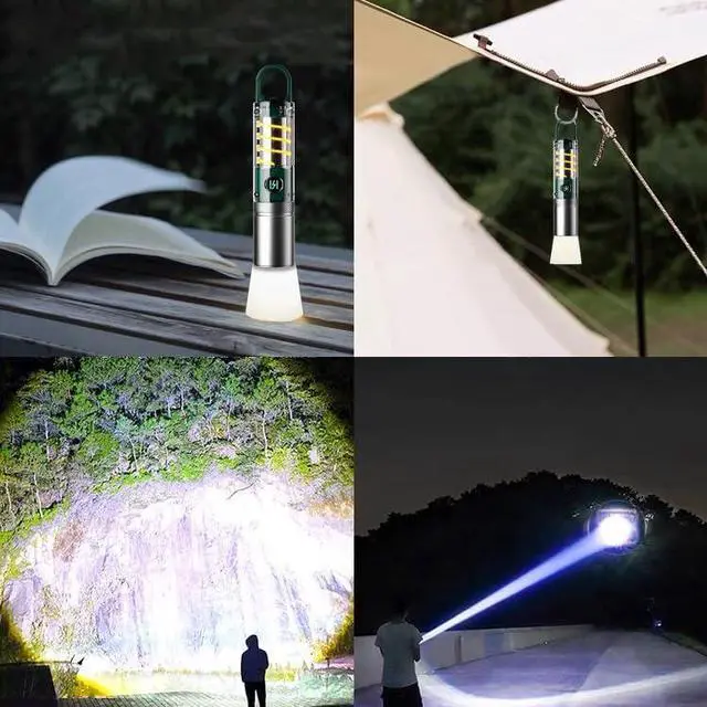 Alt view image 5 of 6 - High Power Flashlights, 100000 High Lumen Rechargeable LED Flashlights, 6 Modes, Waterproof and Powerful Flashlights, Suitable for Family Camping and Hiking