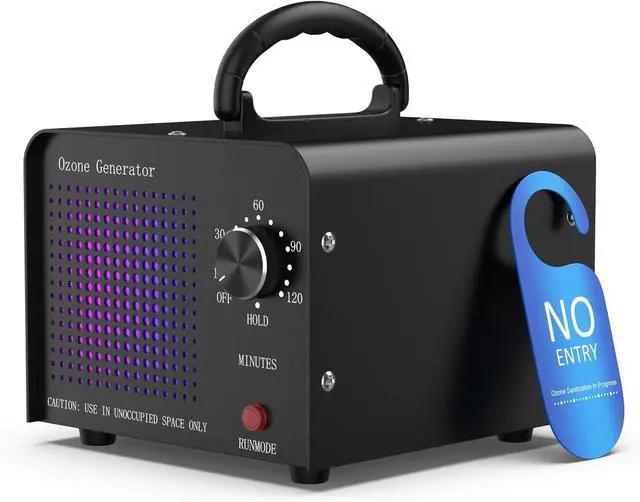 Main image of 0zone Generator 65000mg - O3 Air Purifier for Home & Car, Ozone Machine Odor Removal for Smoke & Pet (Black)