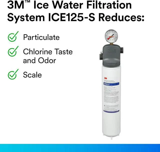 Alt view image 5 of 7 - 3M Water Filtration System for Commercial Ice Maker Machines ICE125-S
