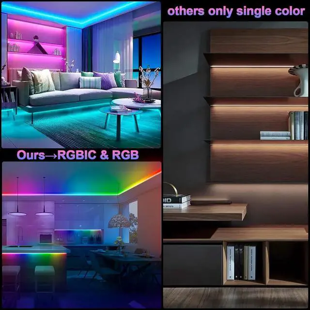 Alt view image 2 of 6 - Motion Activated Under Cabinet Lights, 4M Motion Sensor LED Strip Lights with Remote,Flexible Under Cabinet Strip Lights for Kitchen Cabinets, Cupboards, Closets, Stairs, Shelf, Desk, and Bed
