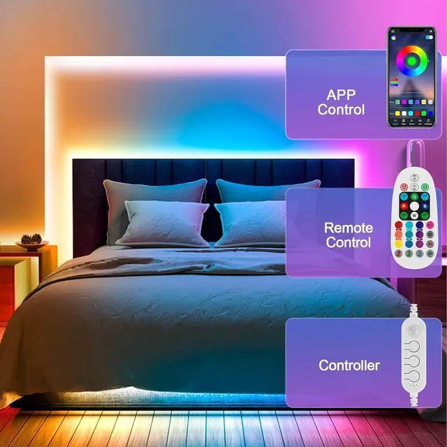 Alt view image 5 of 6 - Motion Activated Under Cabinet Lights, 4M Motion Sensor LED Strip Lights with Remote,Flexible Under Cabinet Strip Lights for Kitchen Cabinets, Cupboards, Closets, Stairs, Shelf, Desk, and Bed