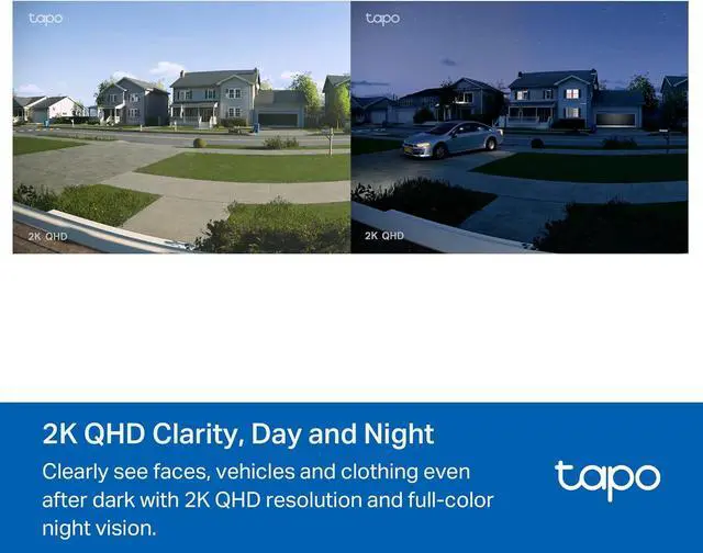 Alt view image 7 of 7 - Tapo by TP-Link Smart Video Doorbell Camera with Chime, Battery or Wired, 2K QHD Color Night Vison, No Monthly Fee, 180° Ultra-Wide Head-to-Toe View, Ring Call, Free AI Detection, Local Storage