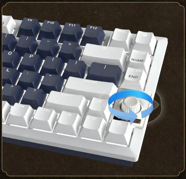 Alt view image 5 of 5 - Cherry 75% 81 Keys Wireless Gaming Mechanical Keyboard, BT/USB-C Hot Swappable New Vintage Keyboard, White Backlit Computer Keyboards for PC/MAC/iOS, MX2A Silent Red Switches, Grey