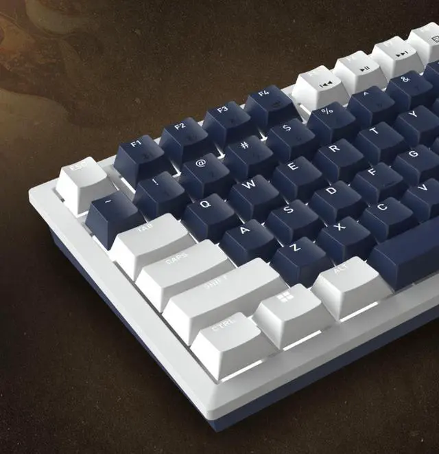 Alt view image 4 of 5 - Cherry 75% 81 Keys Wireless Gaming Mechanical Keyboard, BT/USB-C Hot Swappable New Vintage Keyboard, White Backlit Computer Keyboards for PC/MAC/iOS, MX2A Silent Red Switches, Grey