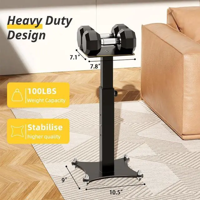 Alt view image 4 of 7 - Adjustable Bookshelf Speaker Stands Pair, 20-27.5 Inch All-Metal Heavy Duty Holds 100lbs Universal for Surround Sound with Cable Management