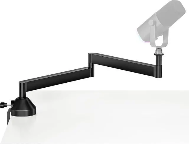 Main image of Low Profile Mic Arm, 360° Rotatable Microphone Arm Stand Foldable Desk Mic Boom Arm for Fifine AM8 K669B Blue Yeti HyperX QuadCast SoloCast AT2020 and Other Mics