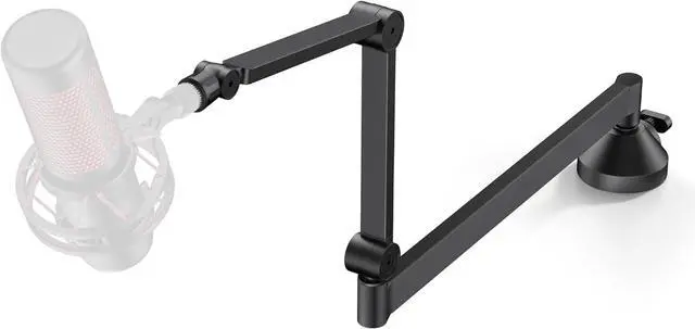 Main image of Low Profile Mic Arm, 360° Rotatable Microphone Arm Stand Foldable Desk Mic Boom Arm with 3/8" to 5/8" Adapter for Fifine AM8 K669B Blue Yeti HyperX QuadCast SoloCast AT2020 and Other Mics