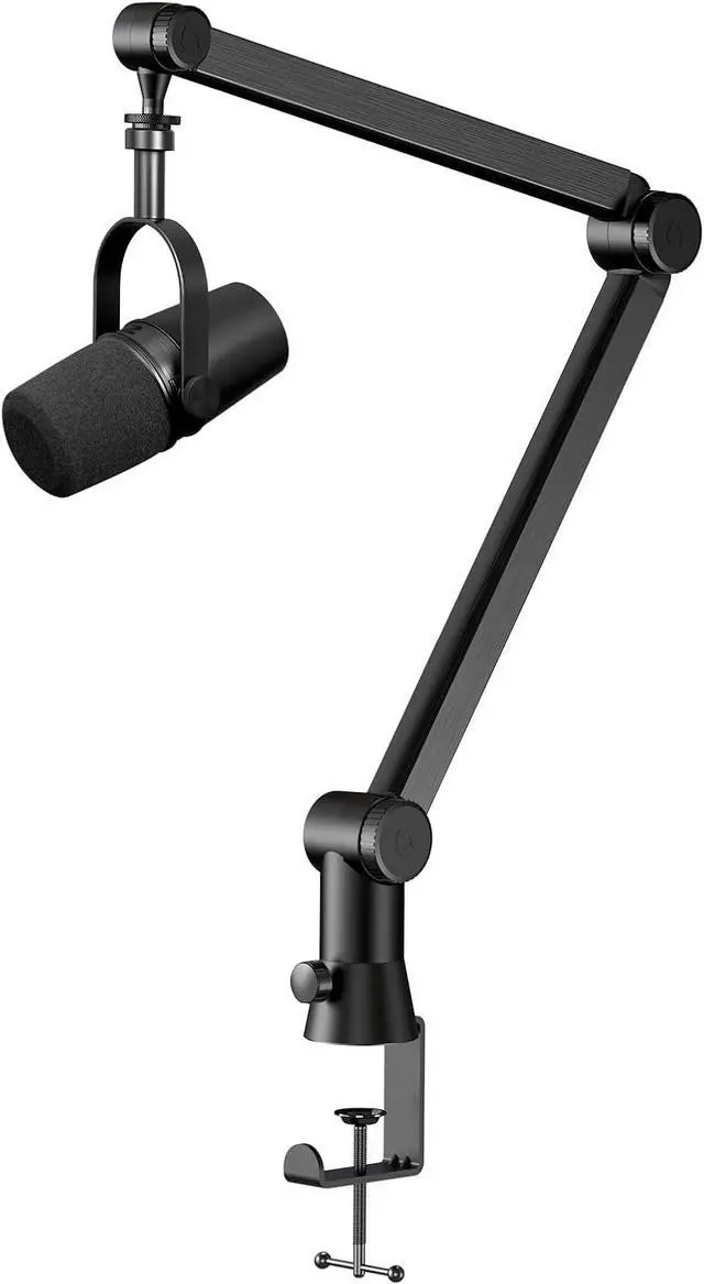 Main image of Mic Boom Arm Stand Compatible with Shure SM7B, MV7, Blue Yeti Mic, Fifine microphone, HyperX QuadCast Mic and Most Microphones, Premium Microphone Arm