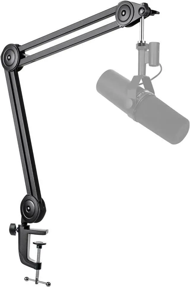 Main image of Microphone Arm Stand-Heavy Duty Boom Arm, Suspension Scissor Adjustable Mic Stand with Desk Mount, 5/8" Screw, Cable Ties, for Recording Gaming Streaming Podcasting-BM63