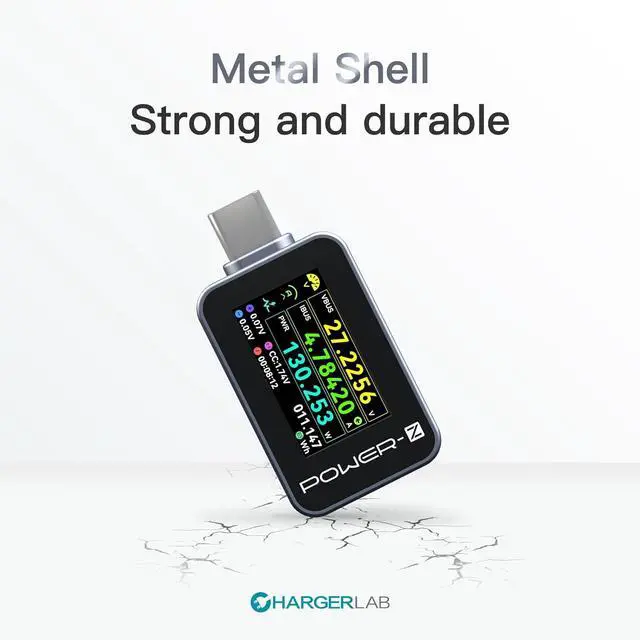Alt view image 5 of 6 - Power-Z C240 Portable USB-C Tester, Digital Power Meter, Supports up to 240W and PD3.1 QC5.0, for USB-C Phones, Laptops, Chargers and More