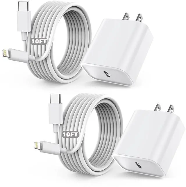 Main image of Fast Charger iPhone,10 Feet iPhone Charger,Super Fast Charging Block with 10Foot USB C to Lightning Cable Type C Wall Plug Charging for iPhone 14/14 Pro Max/14 Plus/13/13 Mini/12/11/X/XR/SE,iPad