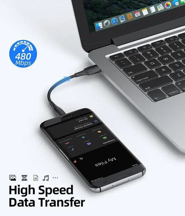 Alt view image 3 of 7 - Short Micro USB Cable 1ft, [3 Pack,1FT] 12 inch Android Charger Durable Short Cable Fast Charging for Samsung Galaxy S7 S6 S7 Edge S5,Note 5,PS4,Power Bank and More