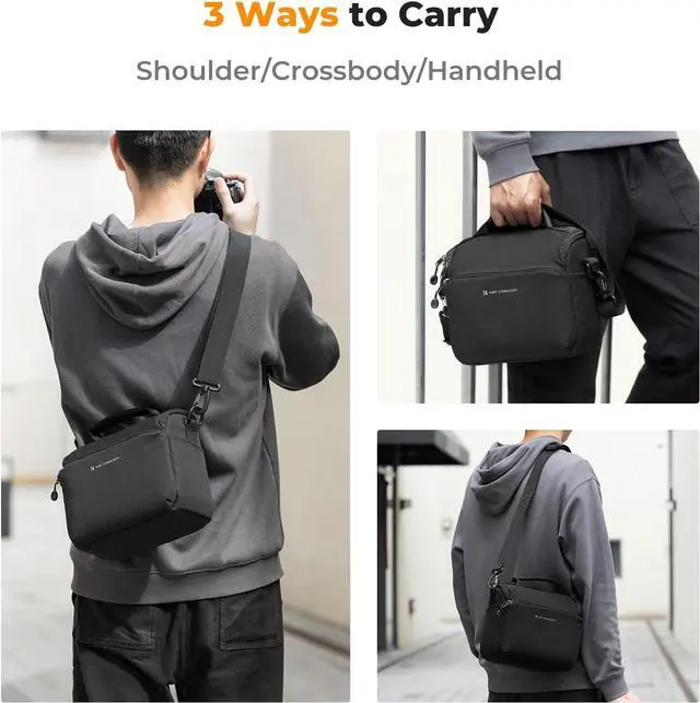 Alt view image 4 of 7 - Camera Sling Bag Small Crossbody Camera Case DSLR/SLR/Cute Compact Shoulder Photography Bags for Photographers