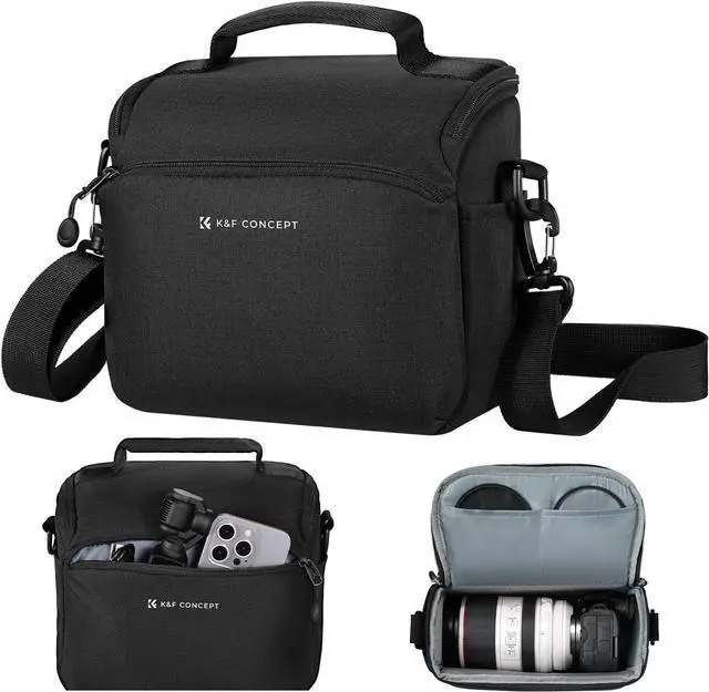 Main image of Camera Sling Bag Small Crossbody Camera Case DSLR/SLR/Cute Compact Shoulder Photography Bags for Photographers