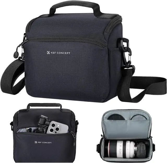 Main image of Camera Sling Bag Small Crossbody Camera Case DSLR/SLR/Cute Compact Shoulder Photography Bags for Photographers,Deep Blue