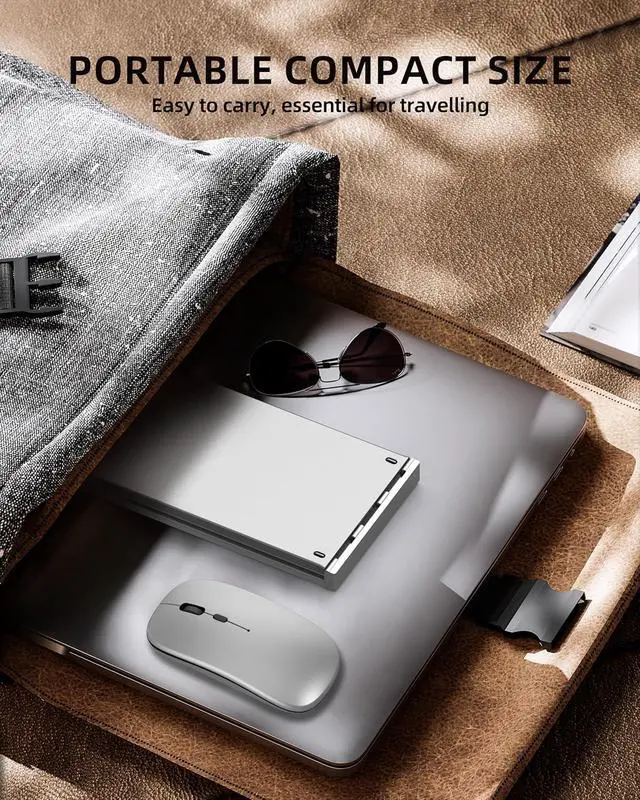 Alt view image 5 of 6 - Wireless Foldable & Folding Keyboard and Mouse for iPad, Bluetooth Combo for Business & Travel, Portable Design Compatible with Windows, iOS, Android Tablets, Smartphones, and Laptops.