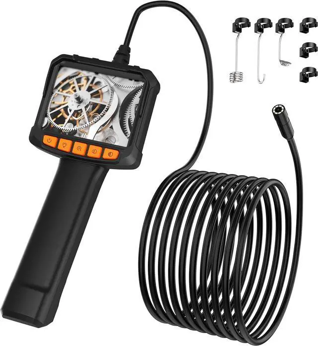 Main image of Endoscope Camera with Light, Pancellent 1920P Inspection Snake, HD Color Display, Waterproof Industrial Borescope with 8 Adjustable LED,16.5ft Semi-Rigid Cable Sewer Camera (Getting Start Level)