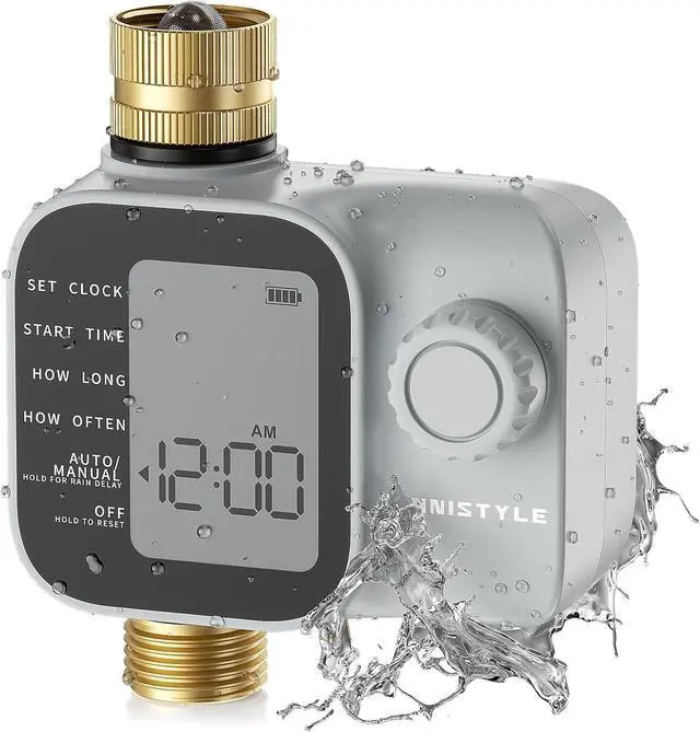 Main image of [2026 Upgrade] Sprinkler Timer with Brass Inlets & Outlets, Programmable Water Timer for Garden Hose, IP55 Waterproof Hose Timers with Manual Irrigation Timers for Yard and Lawn Patio