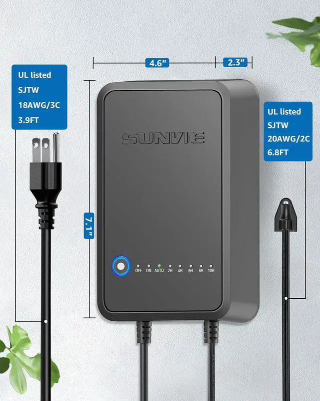 Alt view image 6 of 7 - 100W Low Voltage Landscape Transformer Weatherproof Low Voltage Transformer with Photocell & Timer 120V AC to 12V DC Landscape Lighting Transformer for Outdoor Spotlights Path Lights Step Light