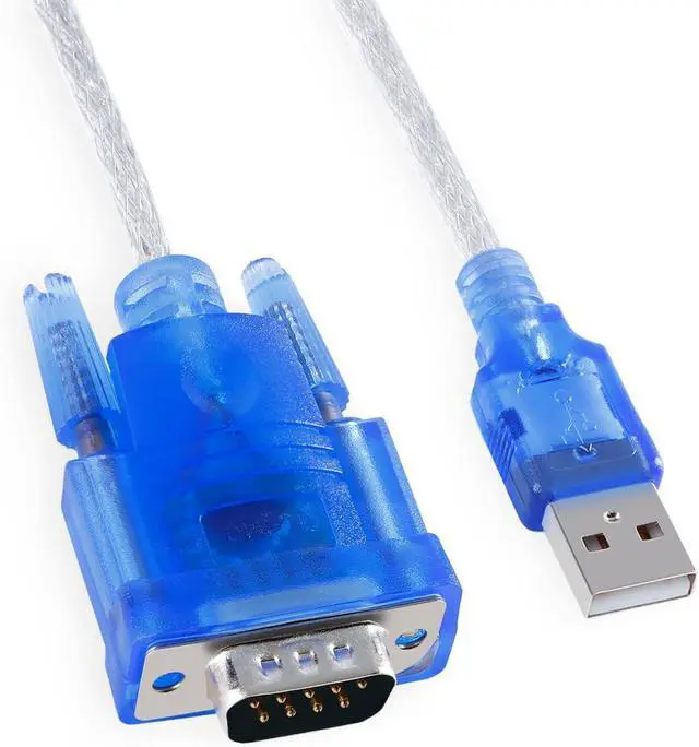 Main image of USB 2.0 to Serial DB-9 RS232 Adapter, Windows 7/8/10/11/32/64/XP/RS232 to USB Converter