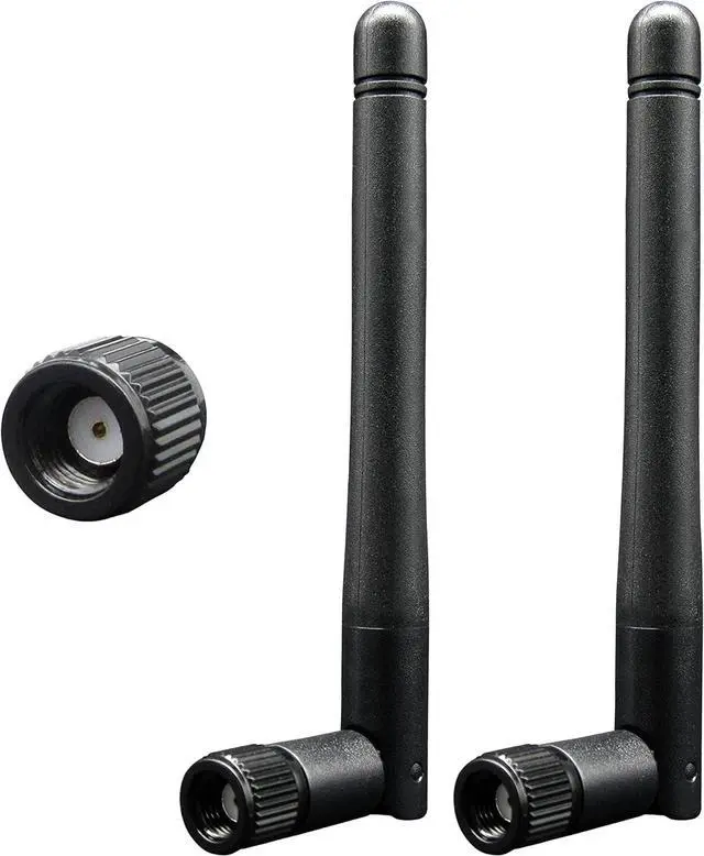 Main image of WiFi Antenna Bluetooth Antenna for PC, Dual Band 2.4Ghz 5Ghz 5.8Ghz WiFi Card Antenna 3dBi with RP-SMA Male (with No Pin) for Gaming Motherboard, RV Camera, Mini PCIE M.2 Wireless Card, Router -2 Pack